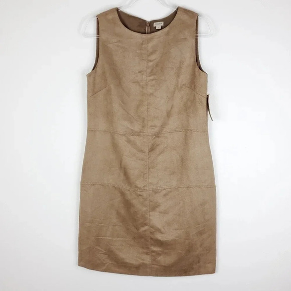 Daniel Cremieux Dresses & Skirts - Cremeuix Benny Tan faux Suede Sleeveless Dress NWT